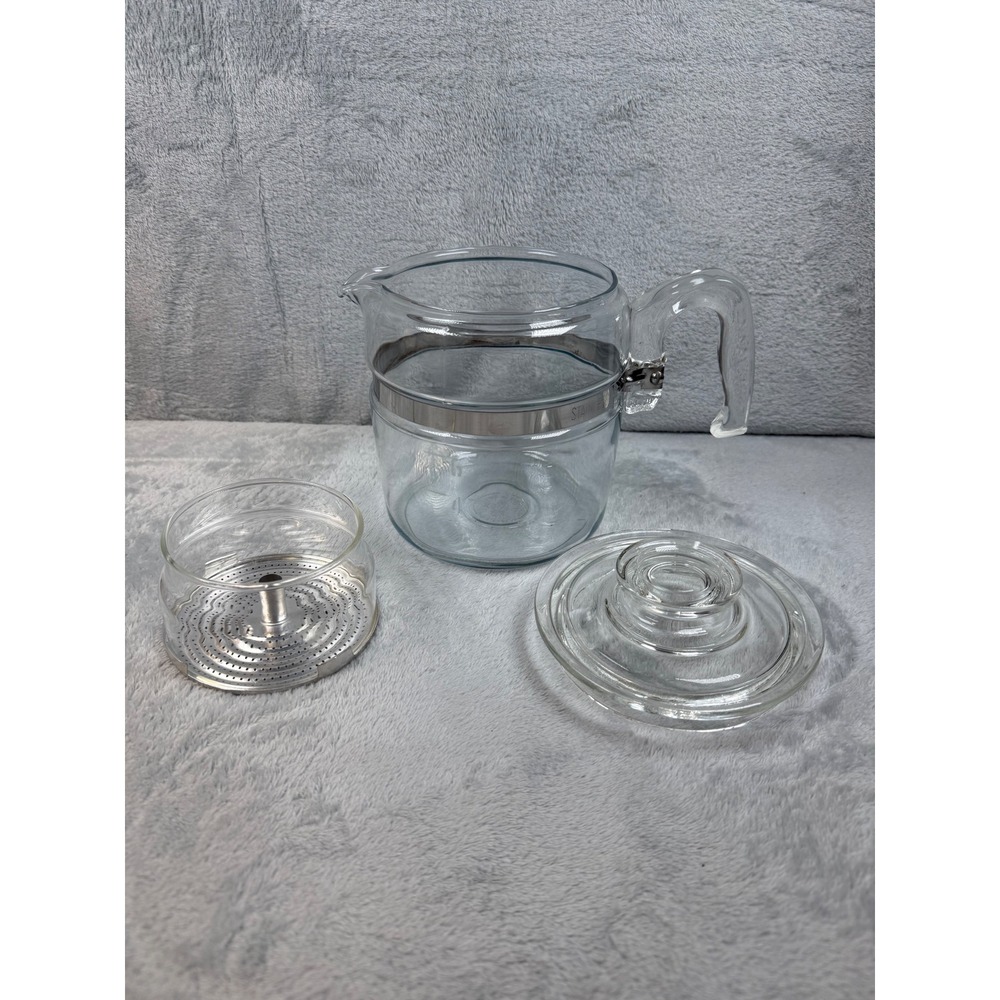 Vintage Pyrex 7756-B 6 Cup Glass Coffee Percolator Replacement Parts OnlyNo Stem